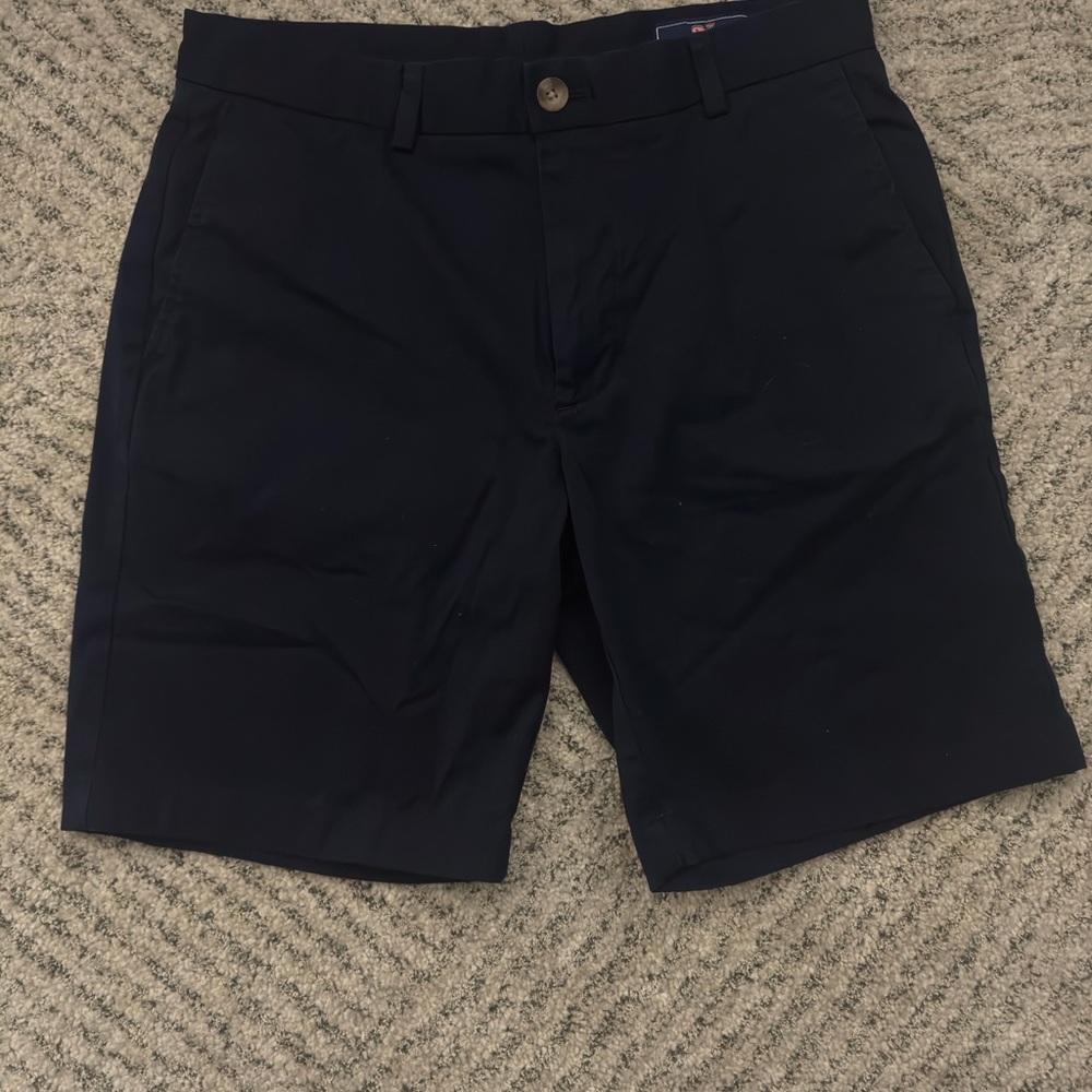 Vineyard Vines Black Flat Front Shorts